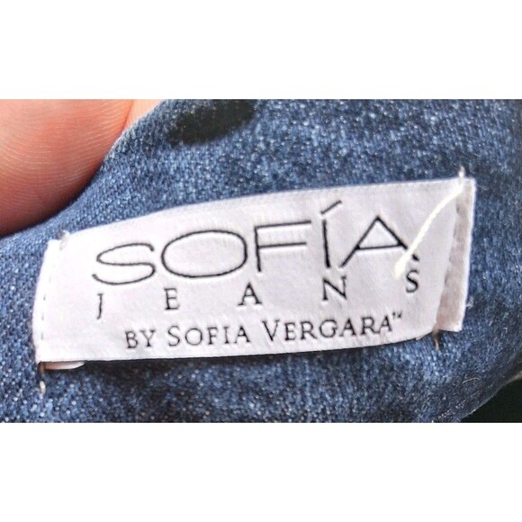Sofia Jeans Sz 6 Womens Blue Jeans Margot Wide Leg Pocket Denim Button Zip Adult - Picture 4 of 10